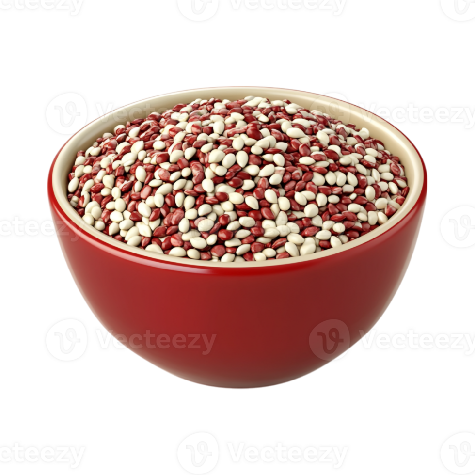 3D Minimalist Cartoon-Style Bowl of Red and Green Salsa on Transparent Background for Mexican and Spicy Cuisine png