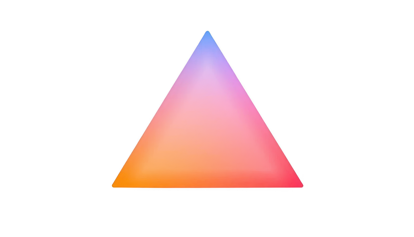 Luminous Triangular Prism Gradient A Study in Color and Light png