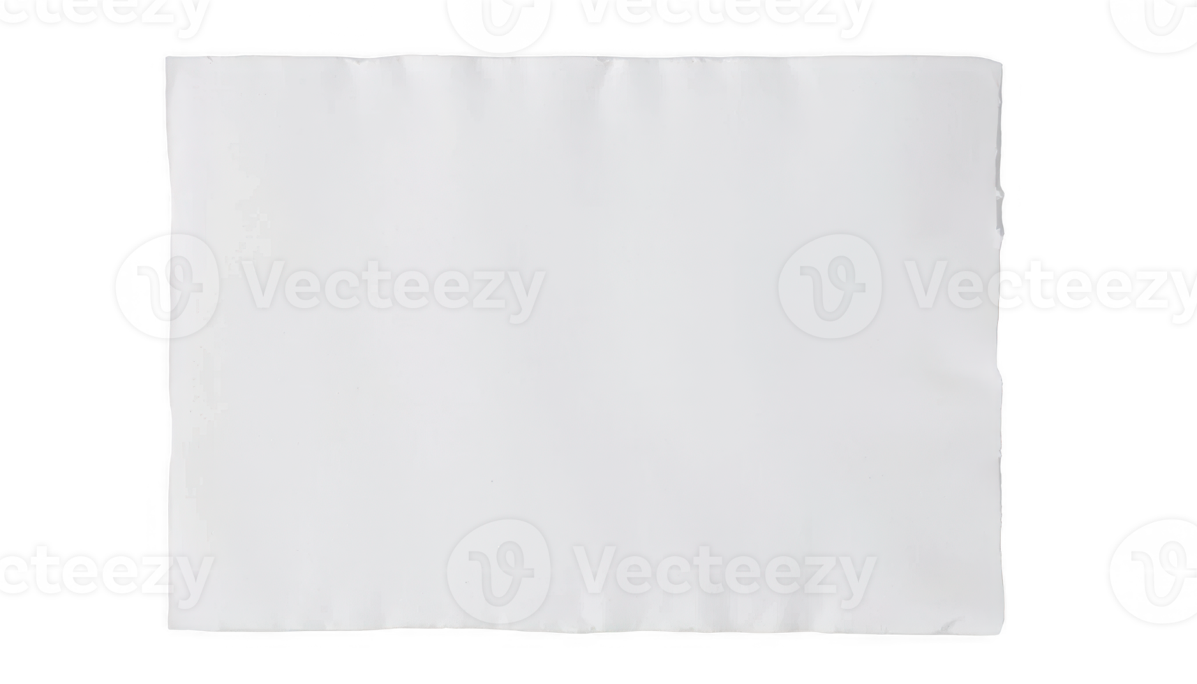A Blank White Paper Sheet Image Perfect for Backgrounds, Textures, and Design Projects png