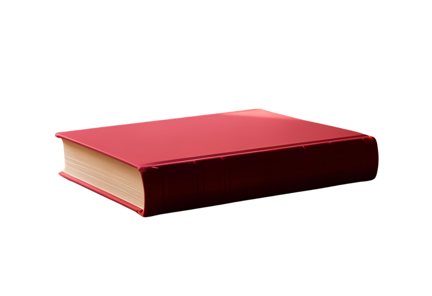 Red hardcover book with classic design, perfect for reading, collecting, or stylish bookshelf display. png