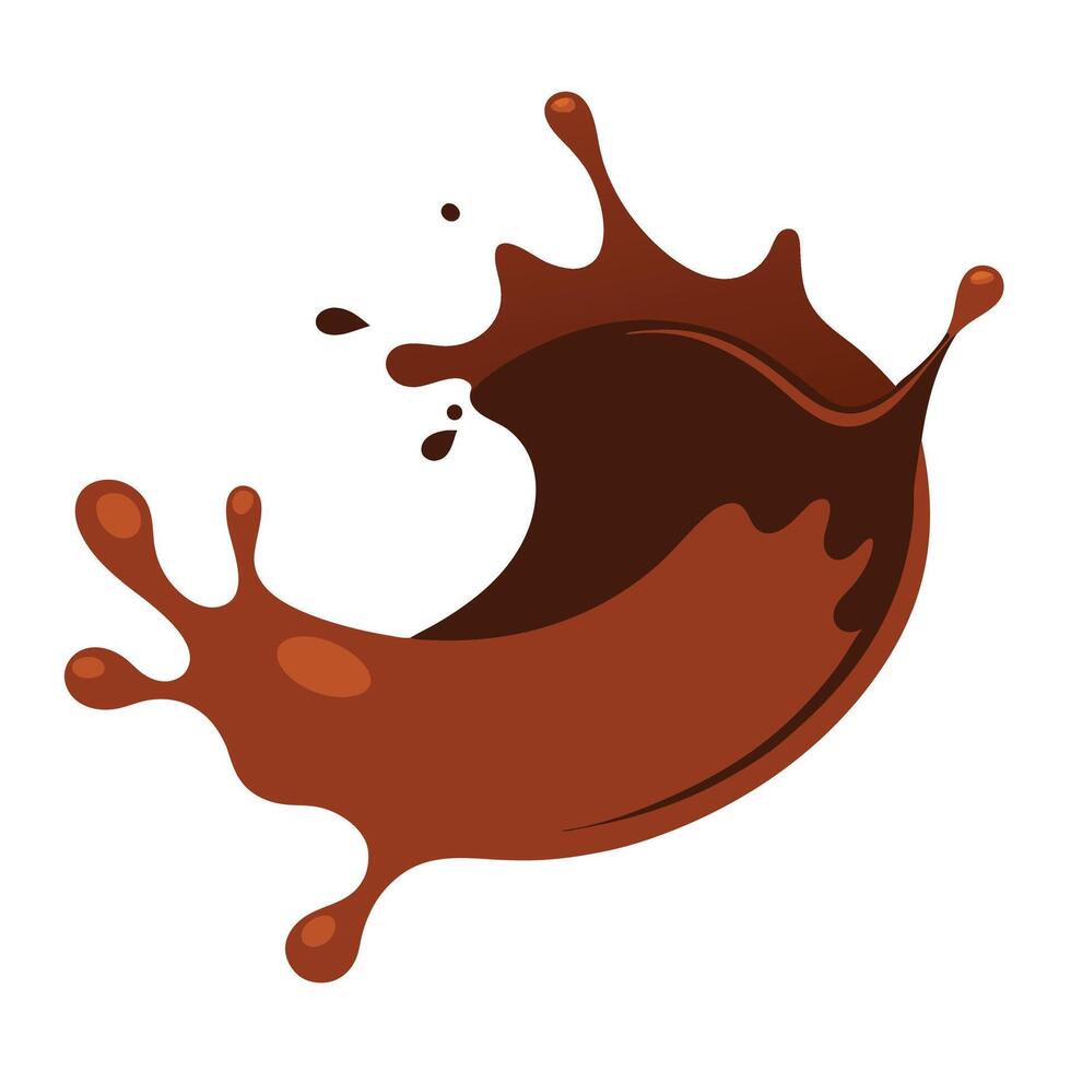 Stylized Dripping Chocolate Border with Rich Brown Tones vector