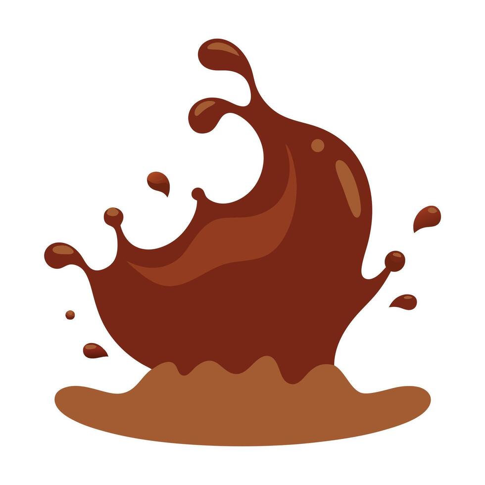 Illustration of Chocolate Drip for Marketing Visuals vector