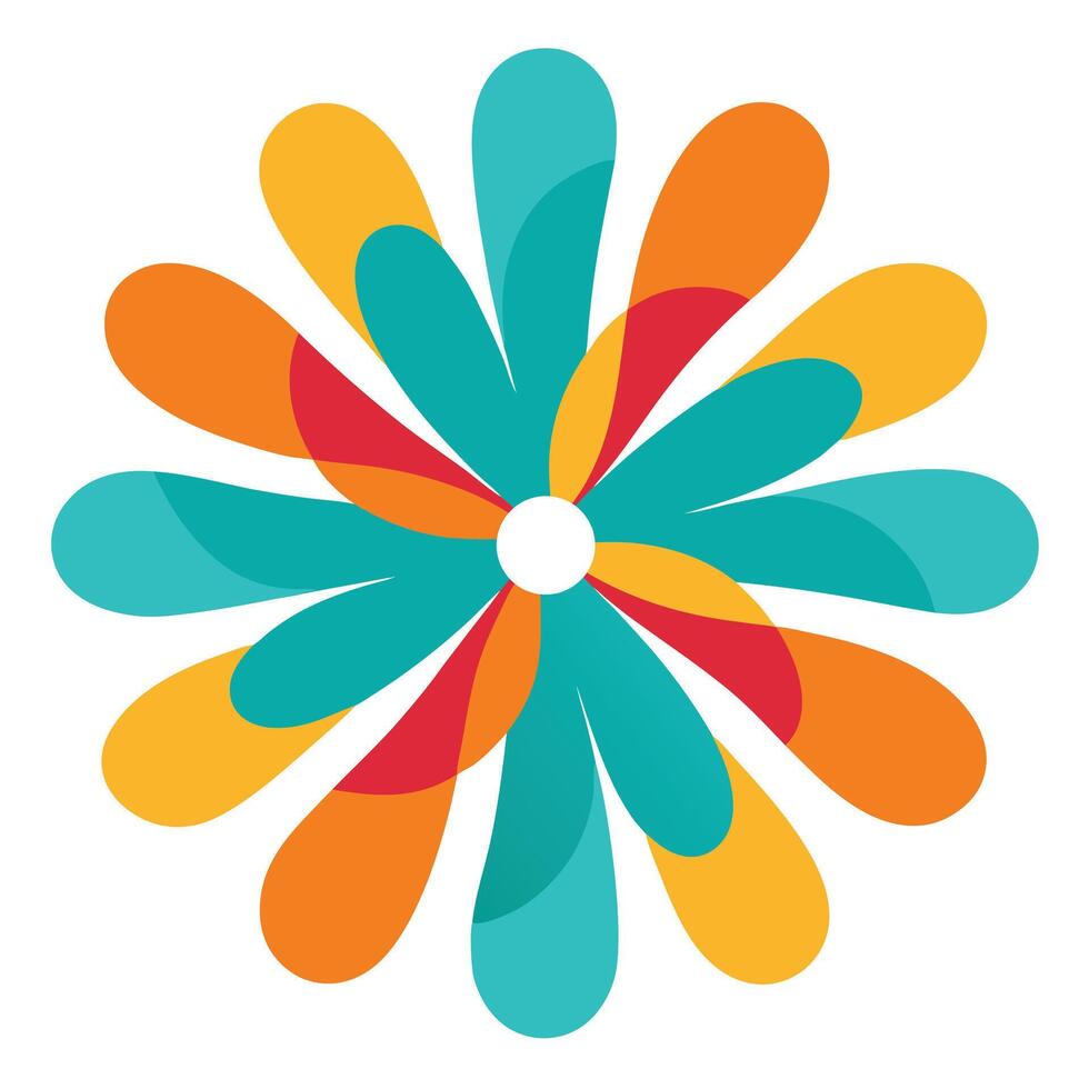 Rounded Abstract Shapes Creating a Playful Scene vector