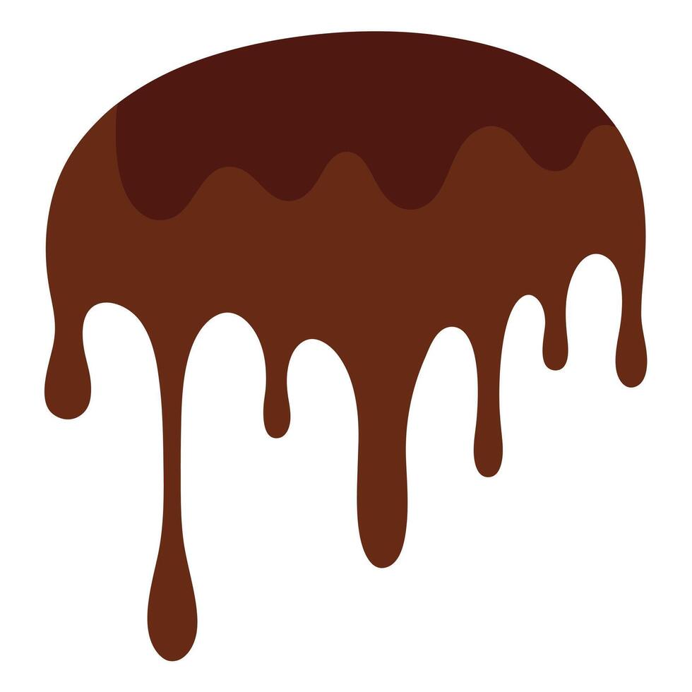 Dynamic Liquid Chocolate Design for Print and Digital vector