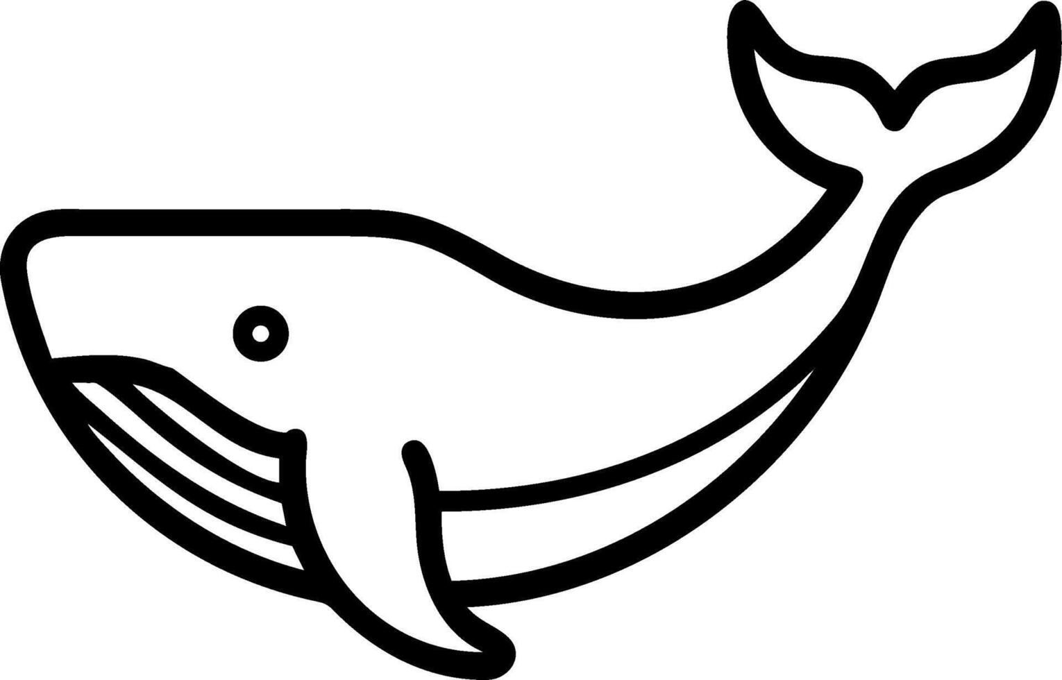 A whale illustration icon vector