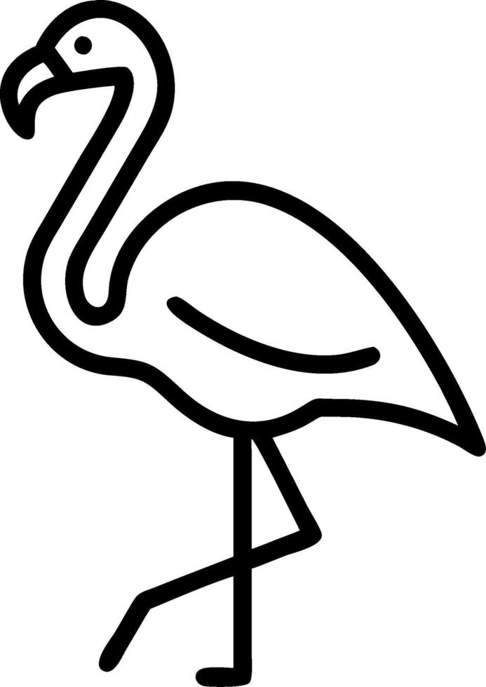 Flamingo icon illustration vector