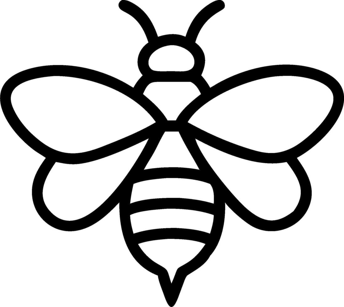 Bee coloring pages free printable vector