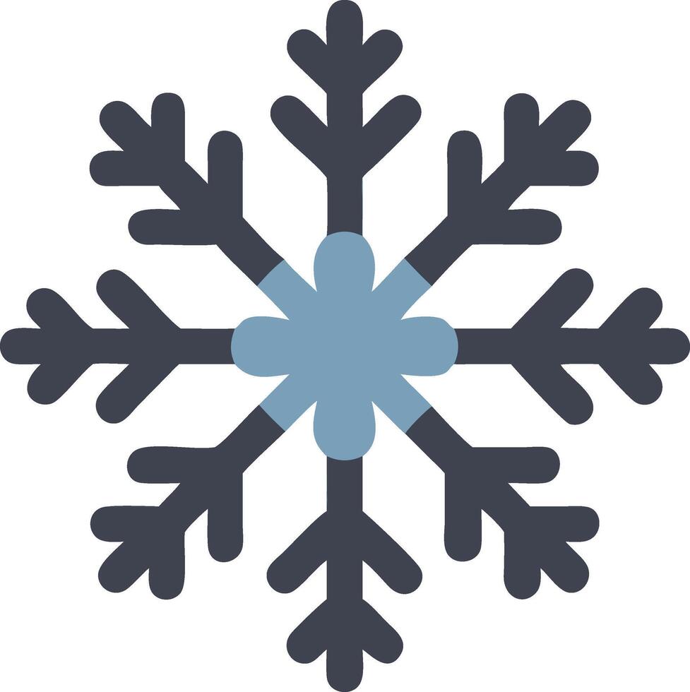 Snowflake illustration icon vector