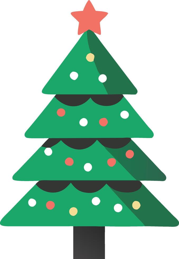 Christmas tree icon vector