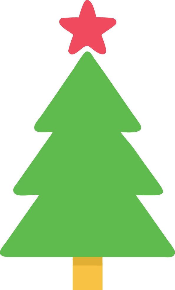 Christmas tree illustration vector