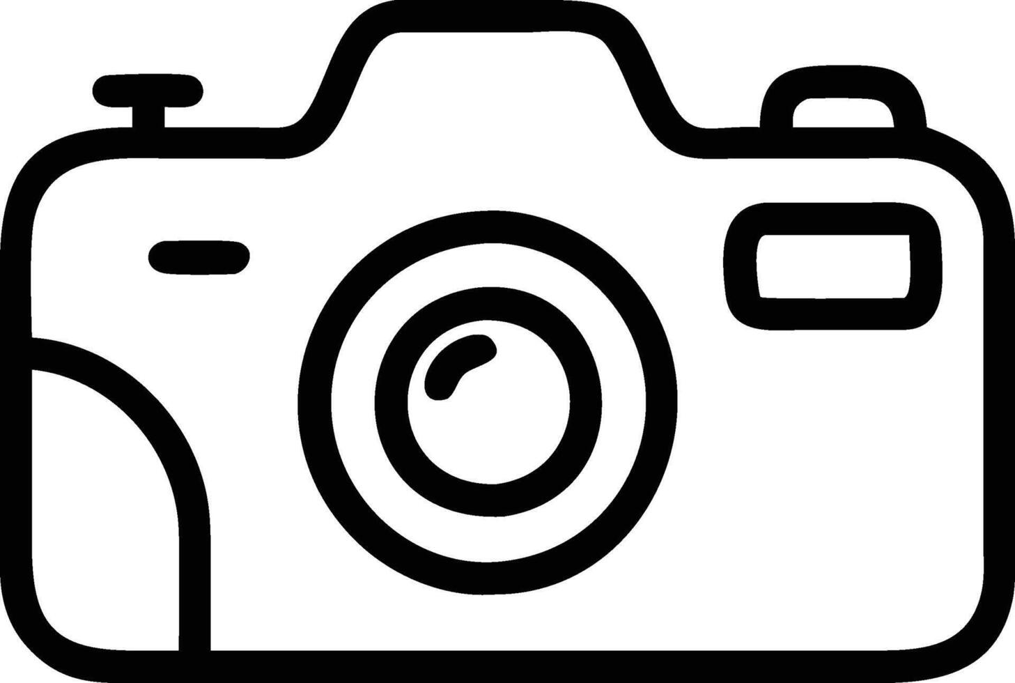 A camera illustration on a white background vector