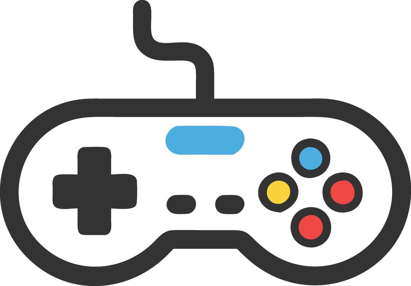 A game controller illustration on a white background vector