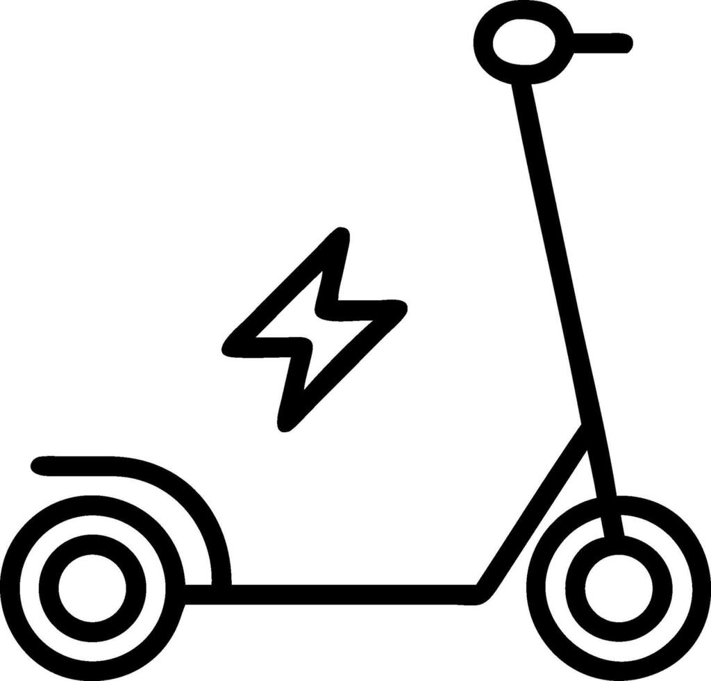 Electric scooter icon vector