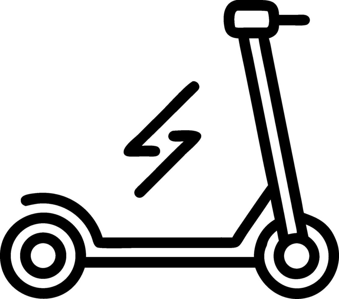 Electric scooter icon illustration vector