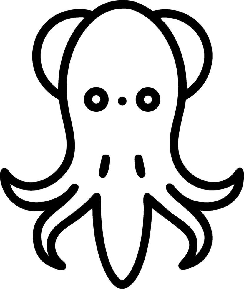 Octopus illustration icon vector