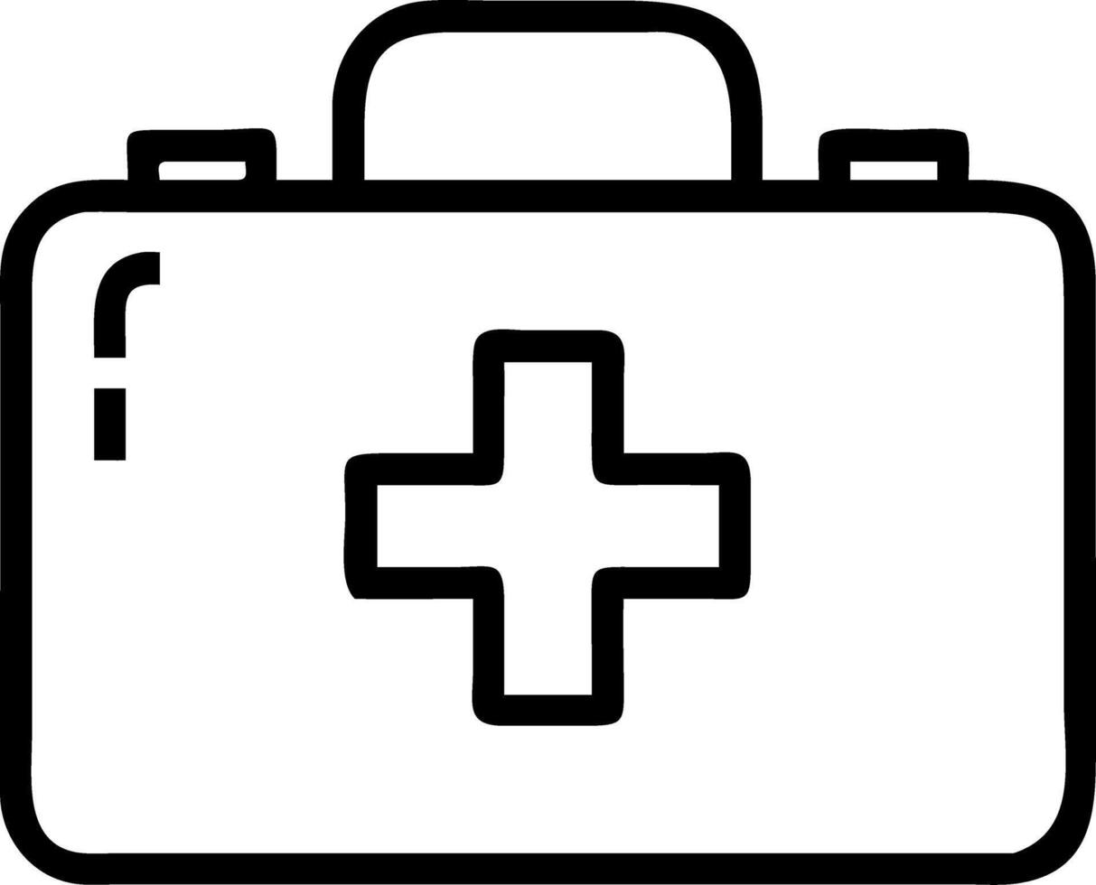 First aid kit icon vector