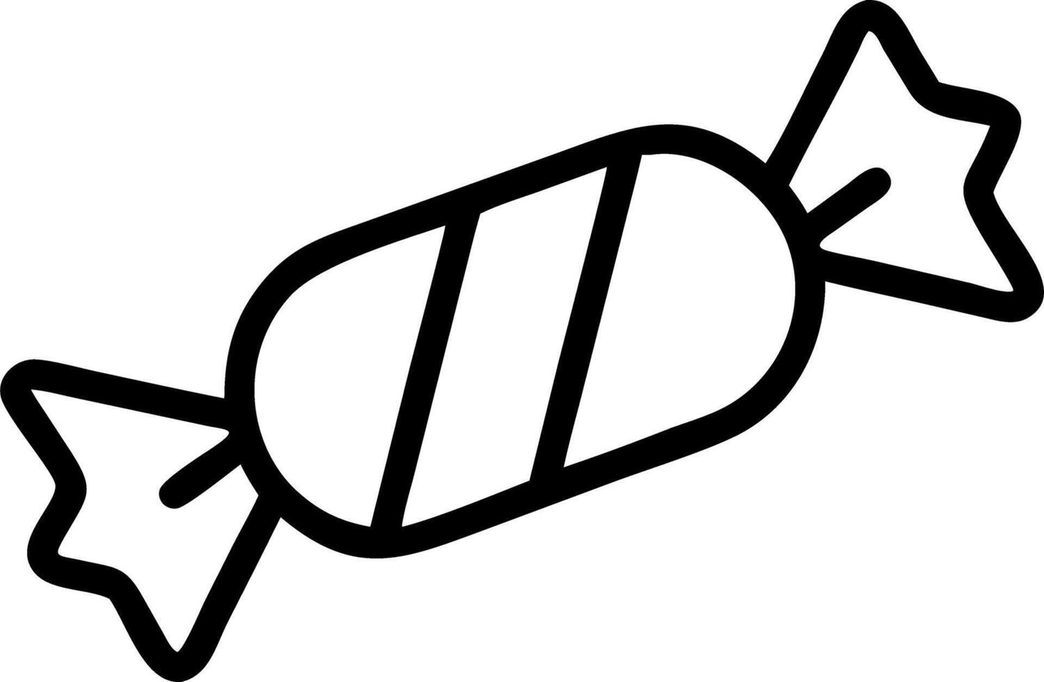 A black and white drawing of a candy bar vector