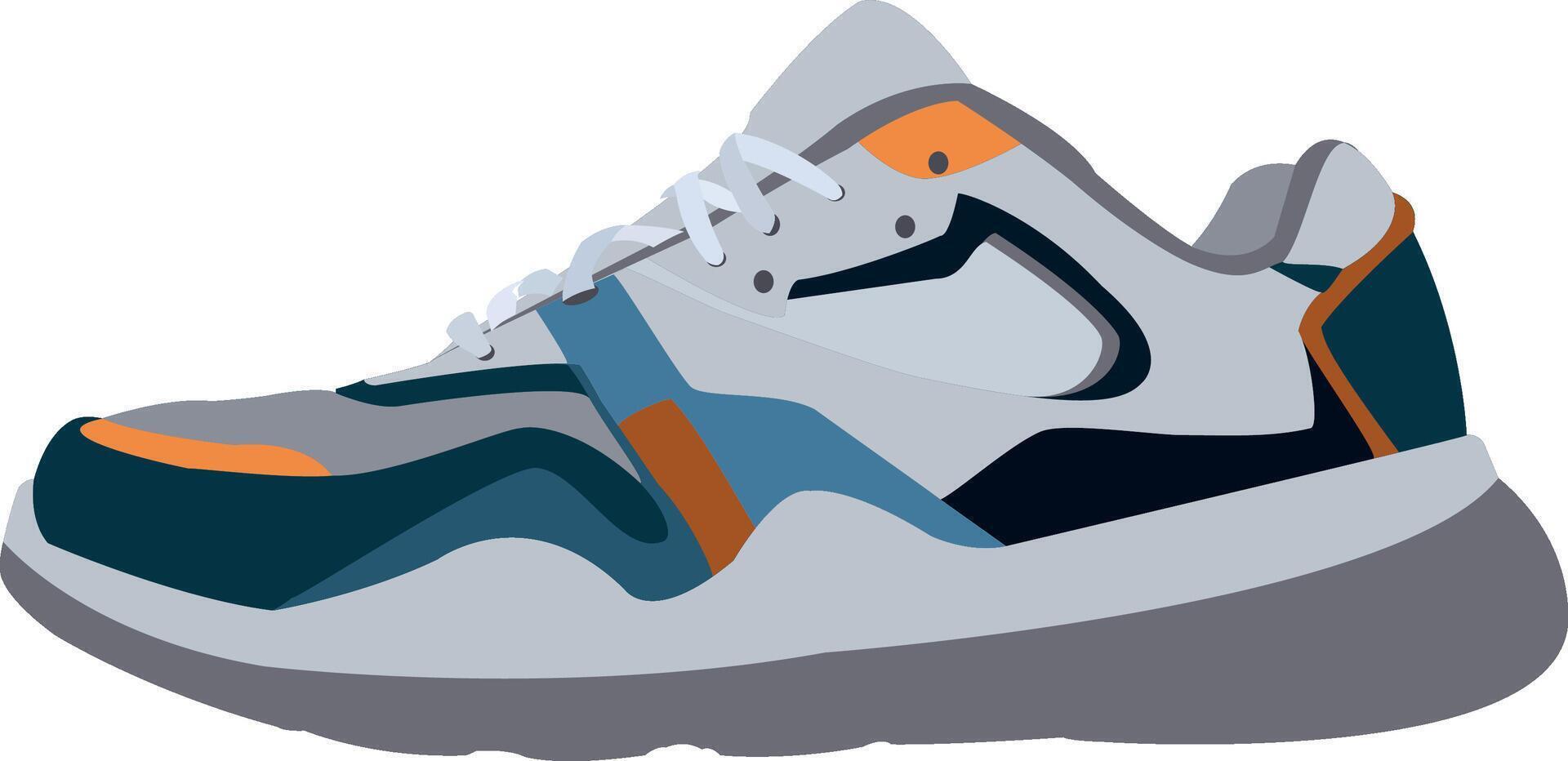 running sneakers multicolour padded sneakers for running athletes vector