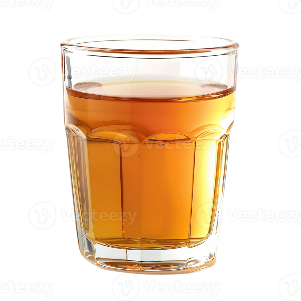 Amber Liquid in a Clear Glass png