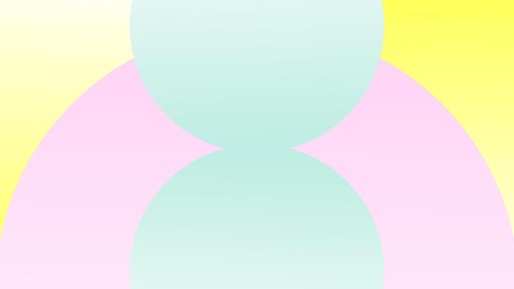 Abstract background with colorful gradient circles or bubbles. Funny elegant minimal wallpaper.with pastel color. Bubble concept vector