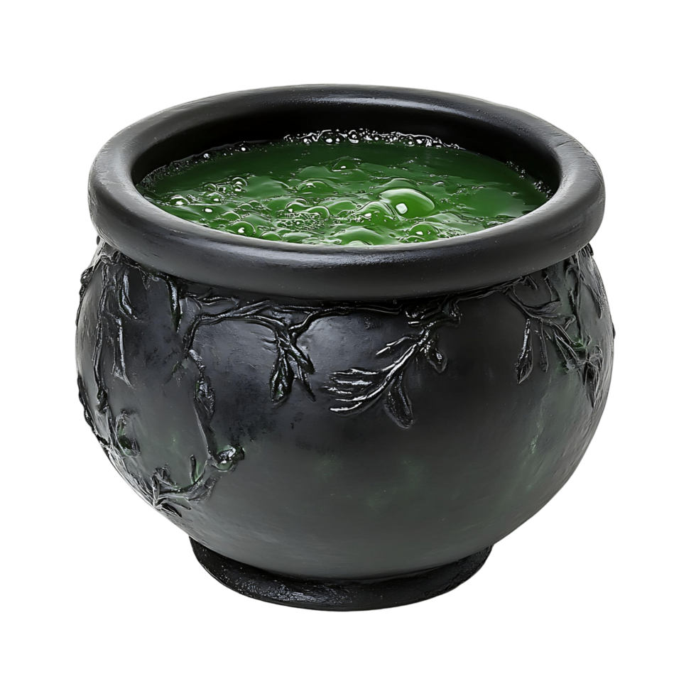 Witch Cauldron with Green Brew png