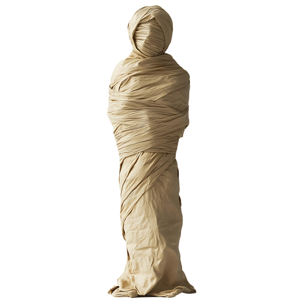 Statue of Mummy with Neck Wrapping png