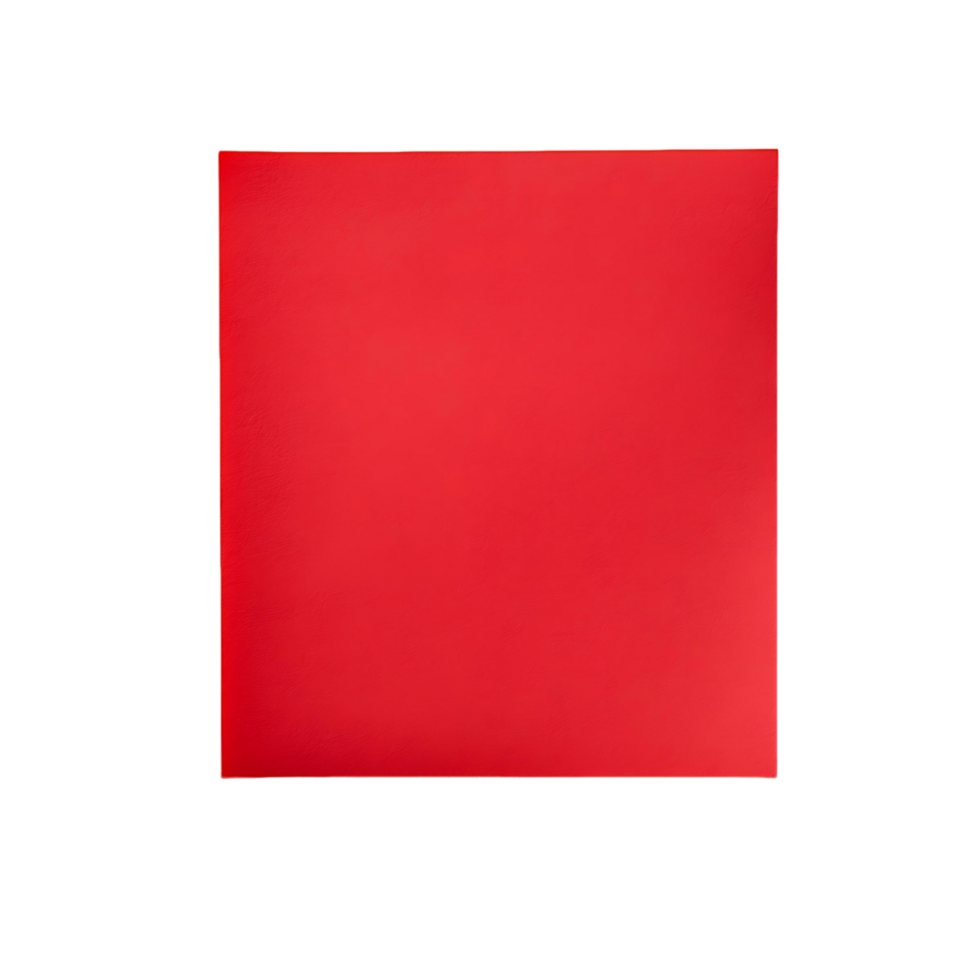 Red Sheet of Paper Without Text png