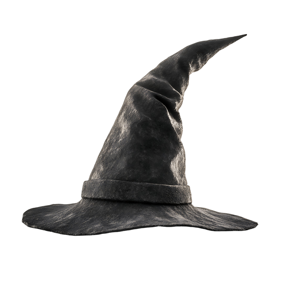 Wizard Hat with Sharp Top Design png