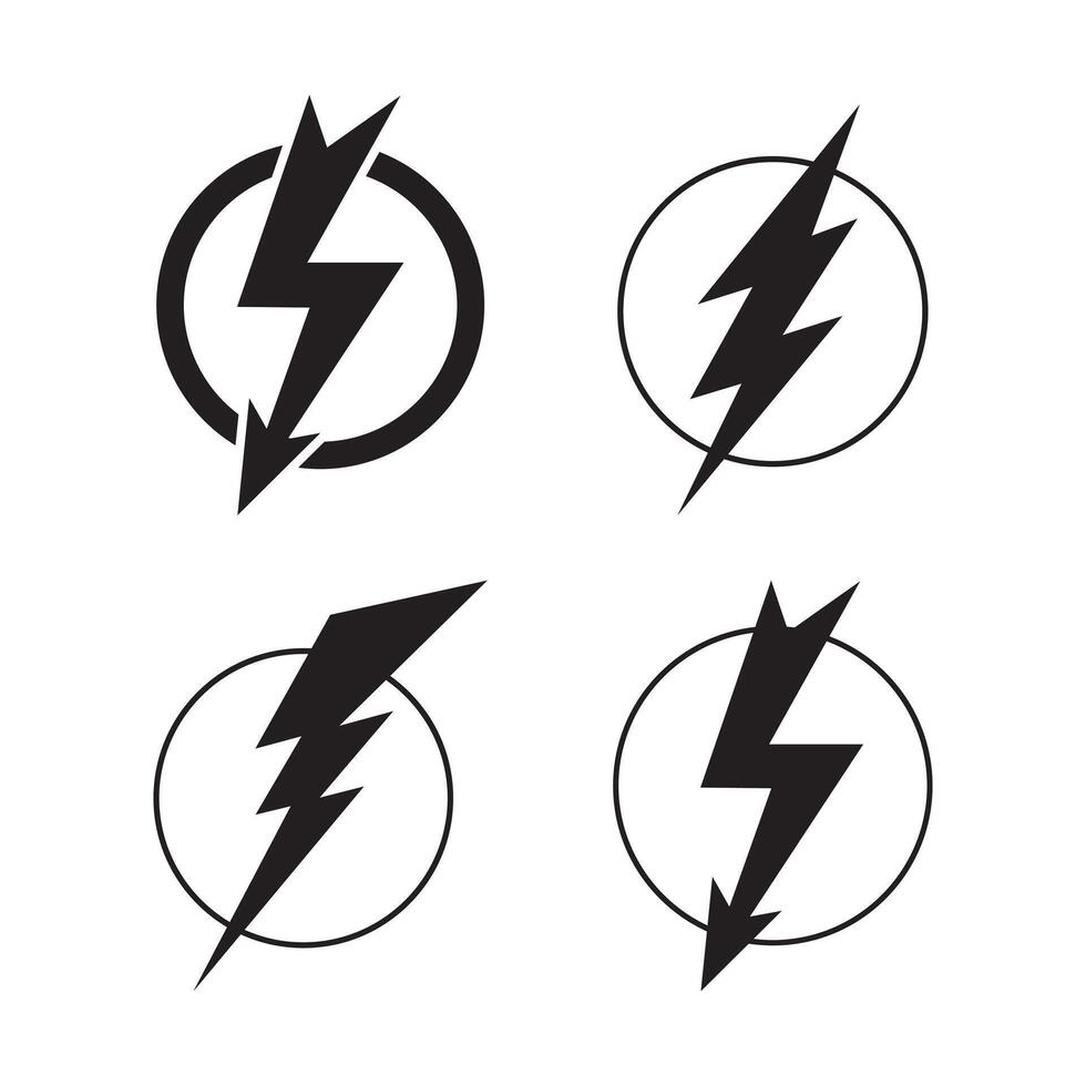 Lightning Bolt Silhouette, Lightning clipart, Thunder clipart vector