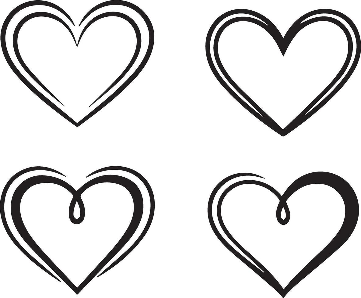 heart shape illustration vector