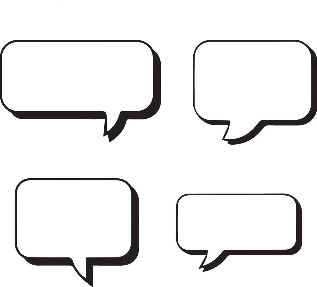 chat bubble icons vector