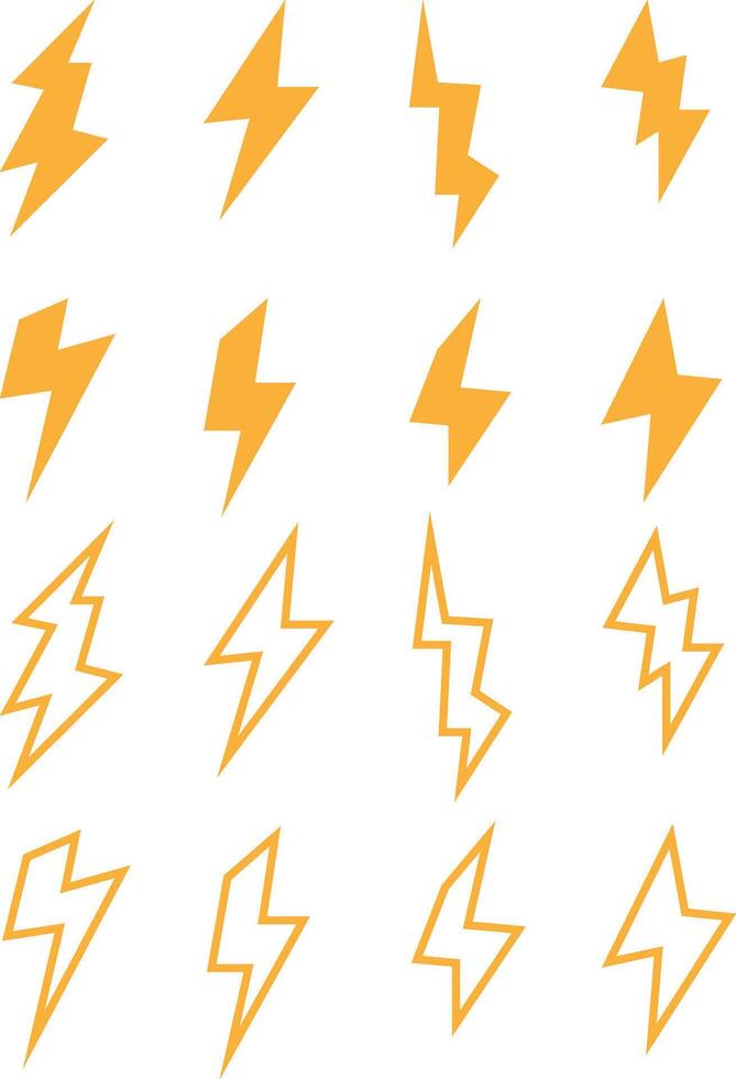 Electric Lightning Bolt Graphics vector