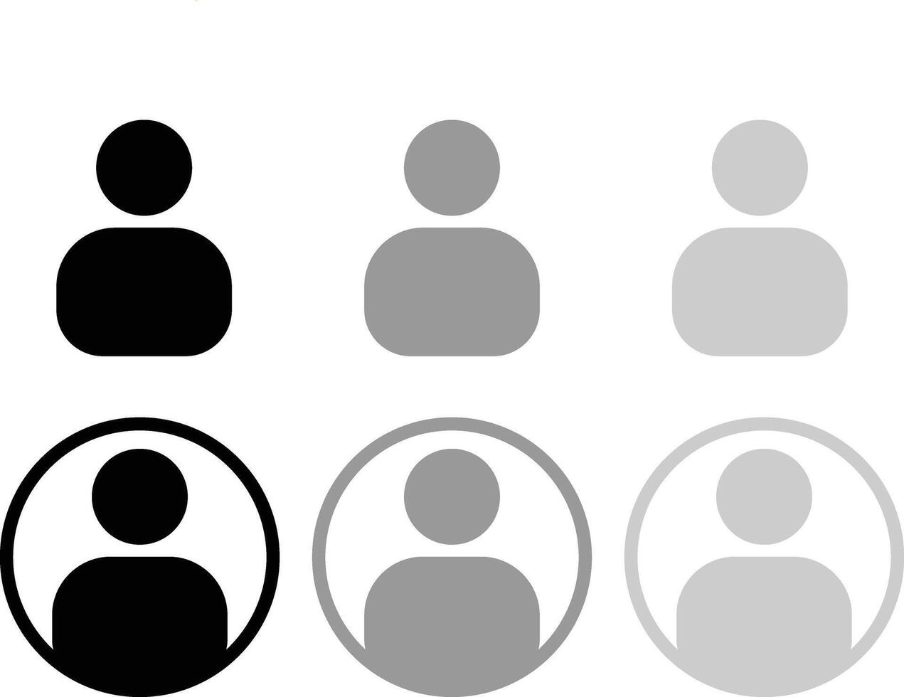 Anonymous Avatar Icon Set vector
