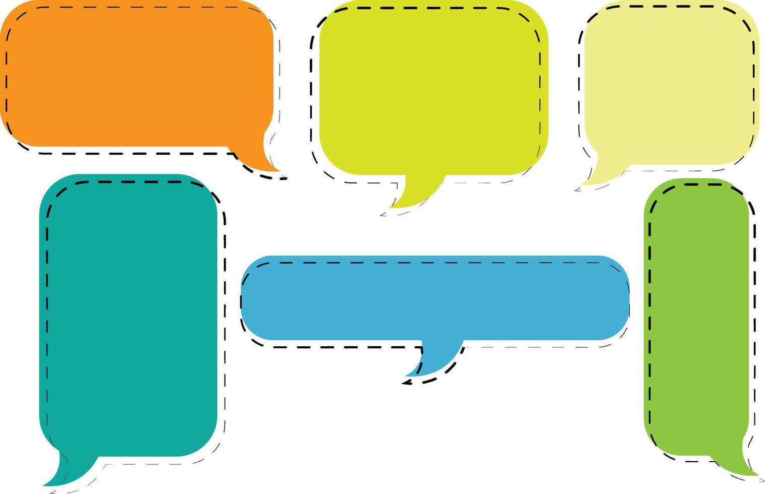 Message Bubble Illustrations vector