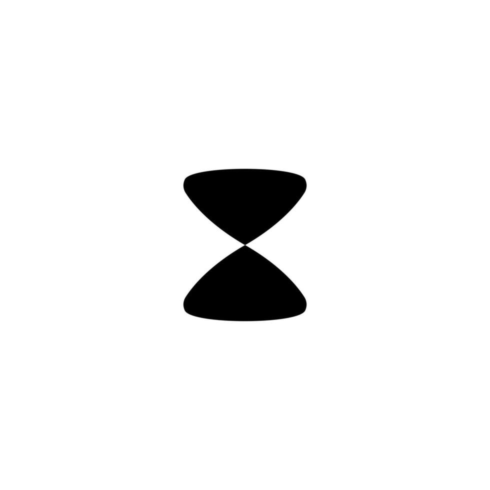Hourglass logo simple design. cleand dynamic High quality black style vector