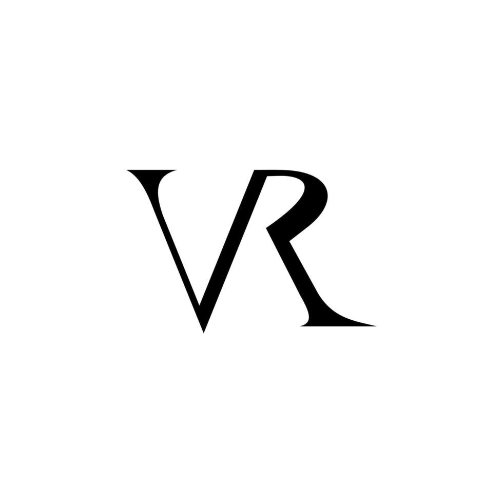 VR, wedding luxury logo font typography elegant vector