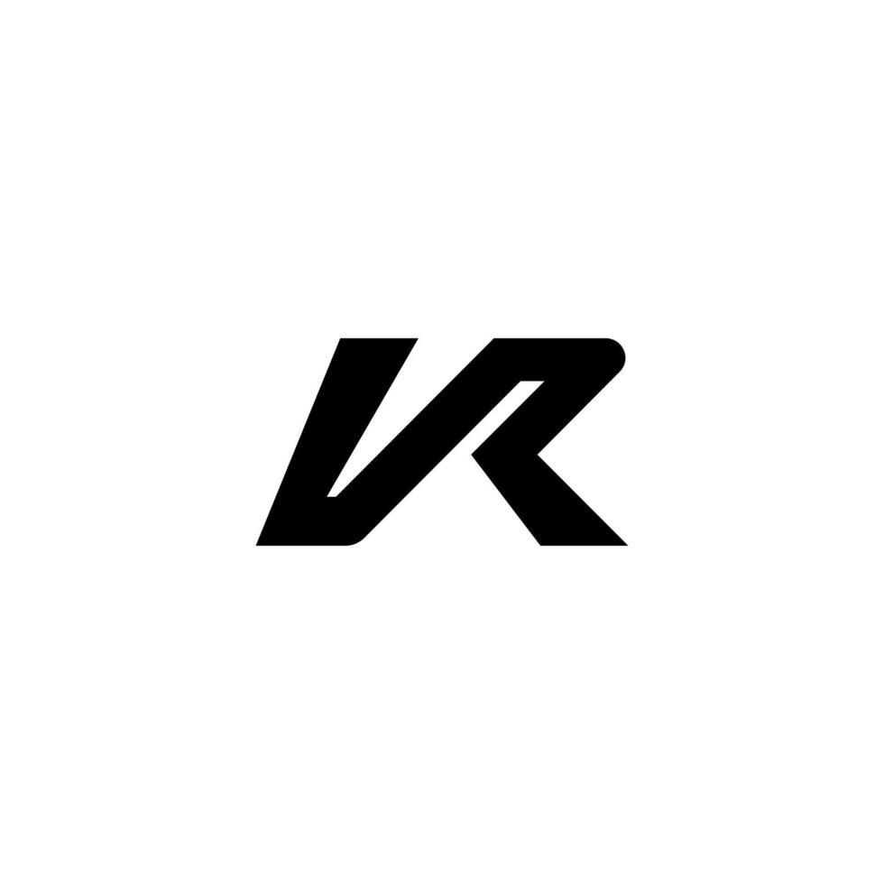 VR polygon, circle, triangle, hexagon,VR minimalist and classic logo. VR Abstract RV VR letter simple style logo design template VR letter logo design vector