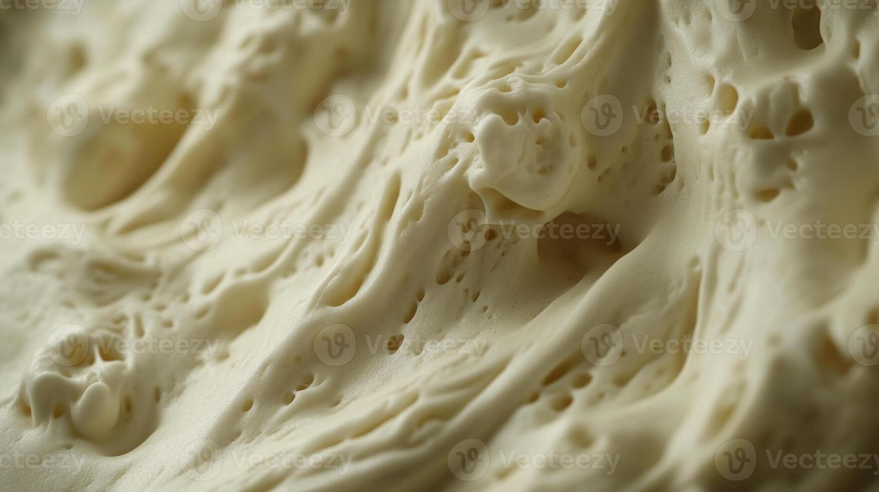 Creamy texture with bubbles and swirls. photo