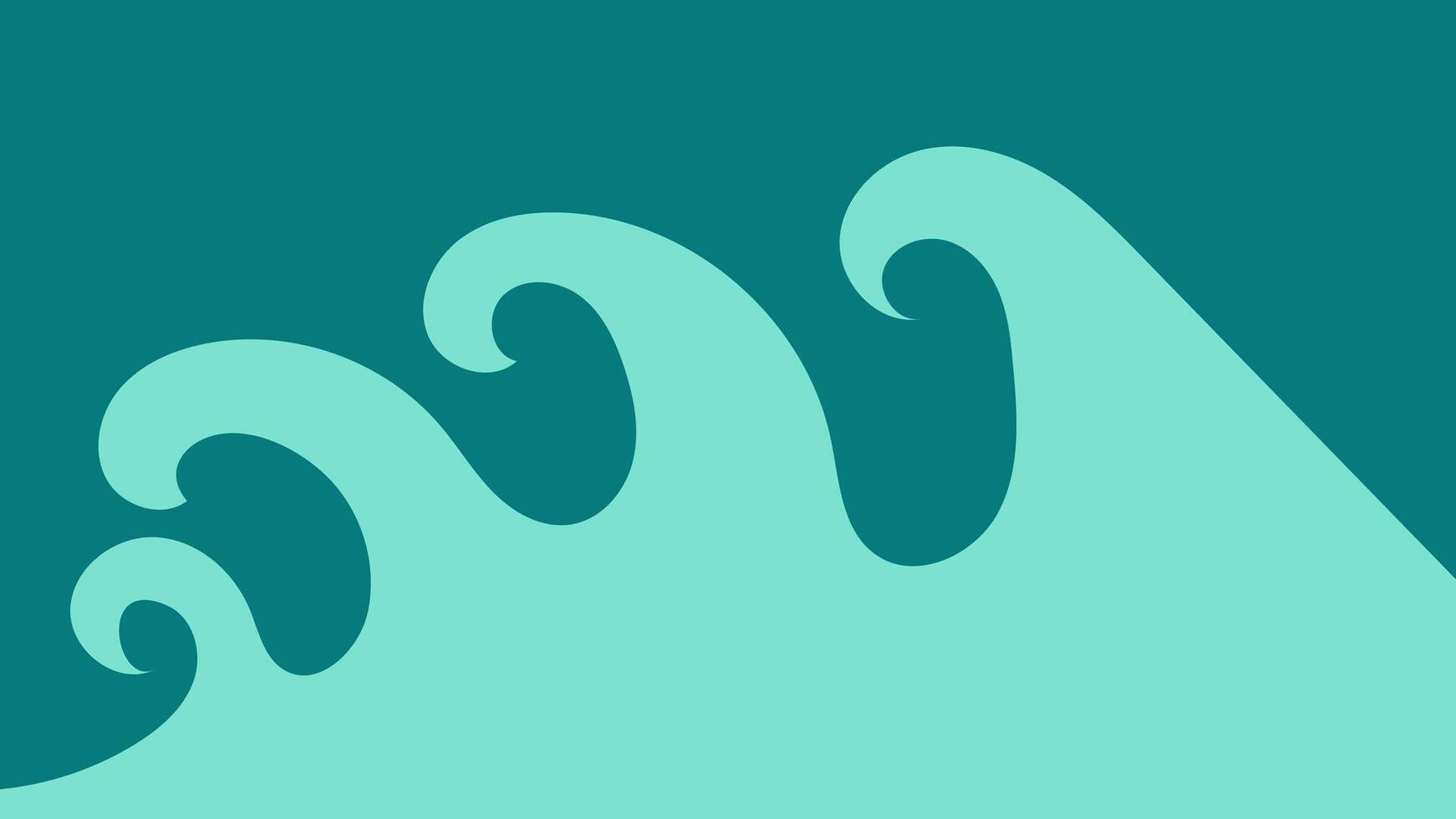 Abstract Ocean Wave Background vector