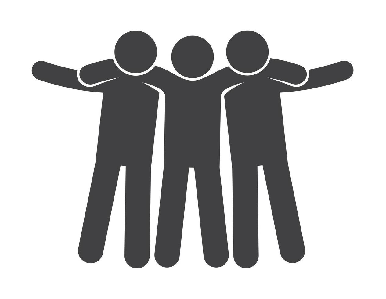 Teammate Friend, group of friend icon, friend trendy filled icon vector