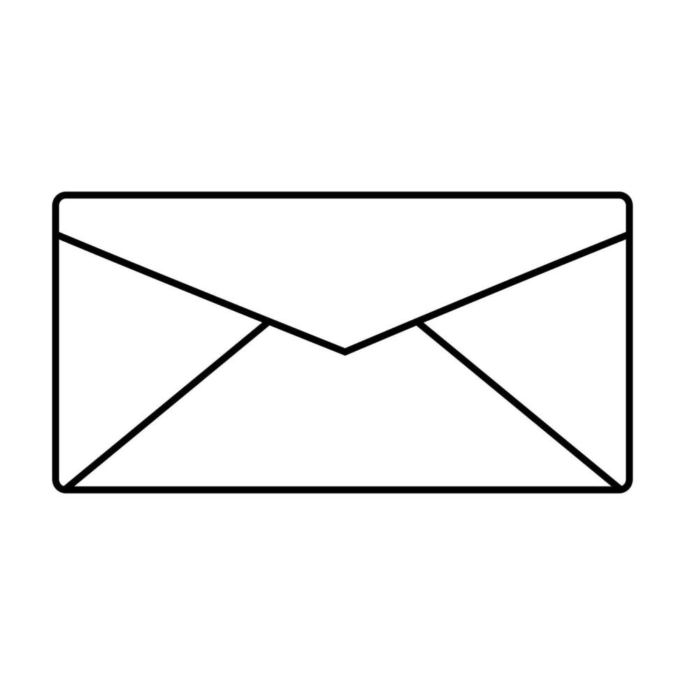 closed email icon, mail, sms, message, send, envelope. stroke style icon vector