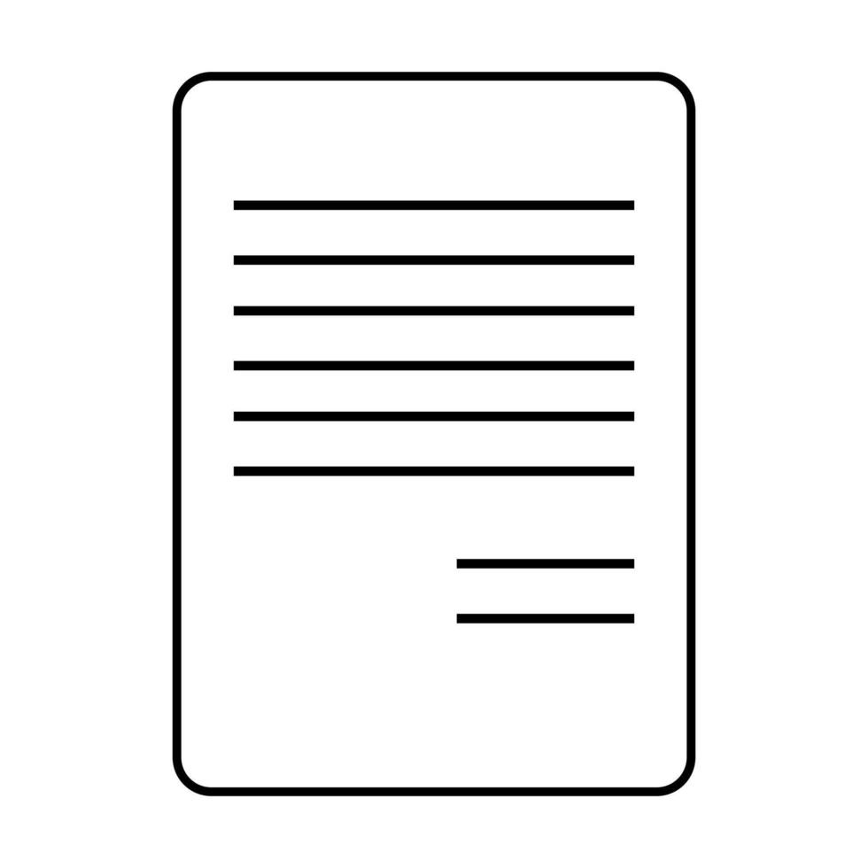 Pencil with paper icon, Contract sheet icon vector