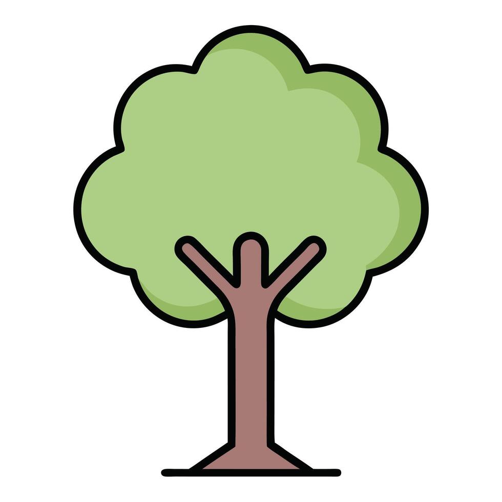 Simple Tree Icon Design vector