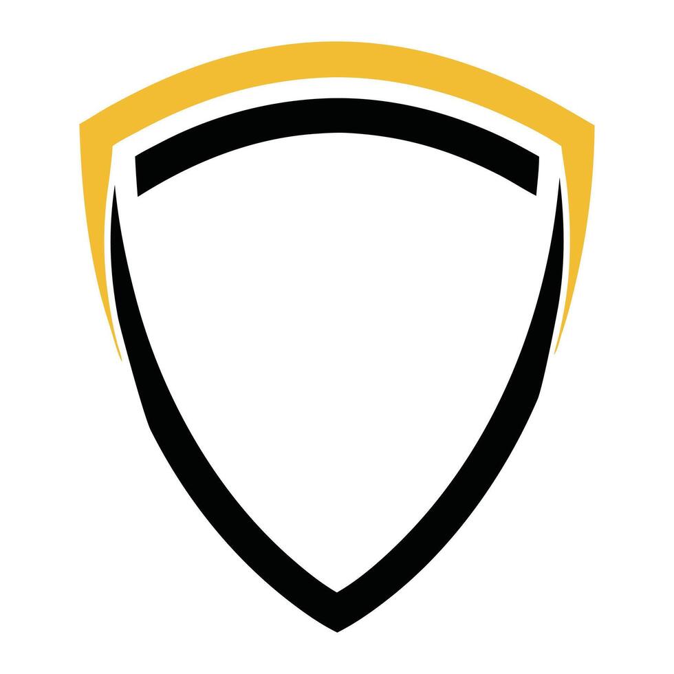 Minimalist Shield Icon Graphic vector