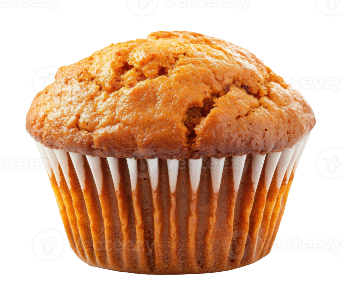 Fresh muffin isolated on transparent background png