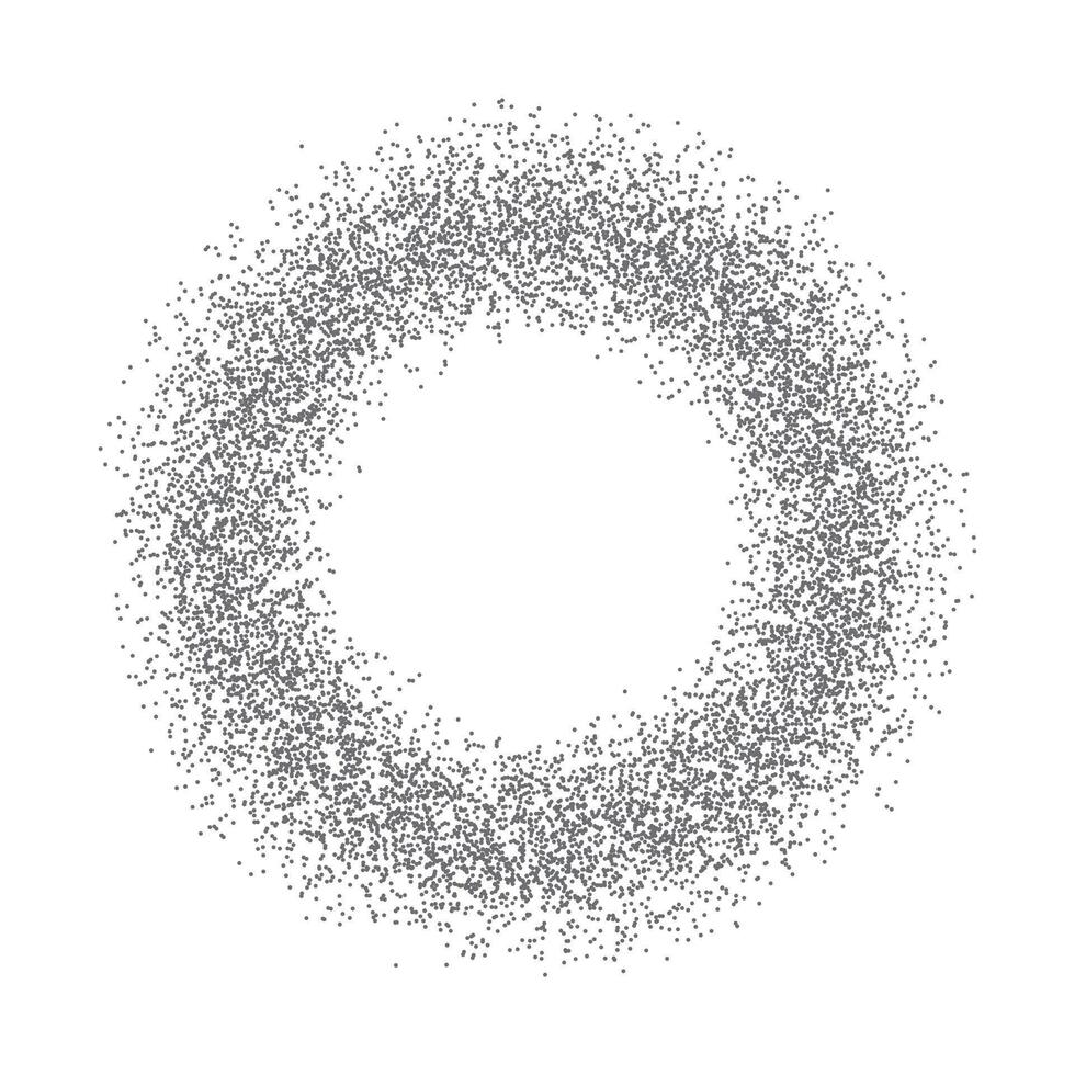 Blast out of dots .Explosion Zoom Effect. Flying Fragments . vector