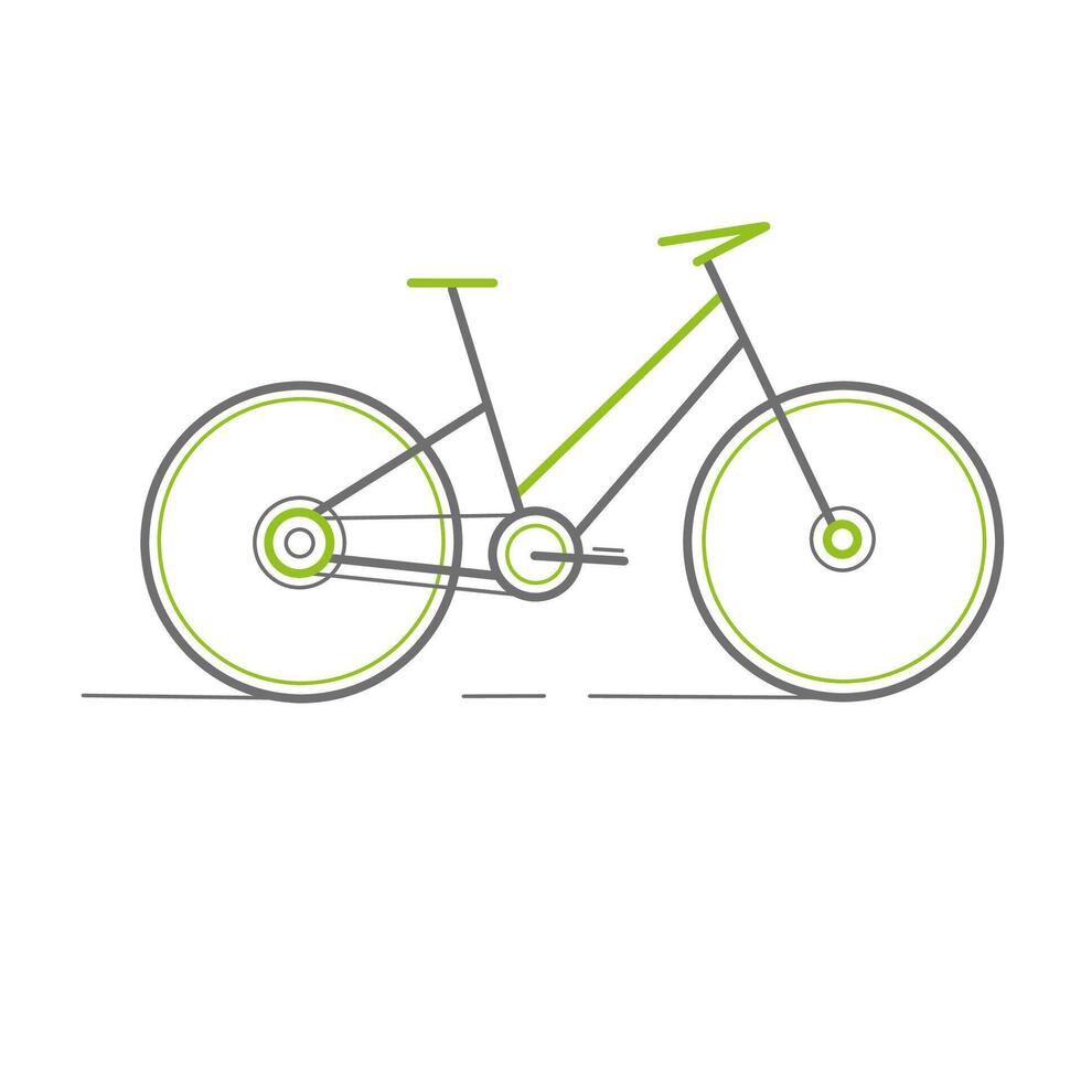 Electric bike.Bicycle . vector