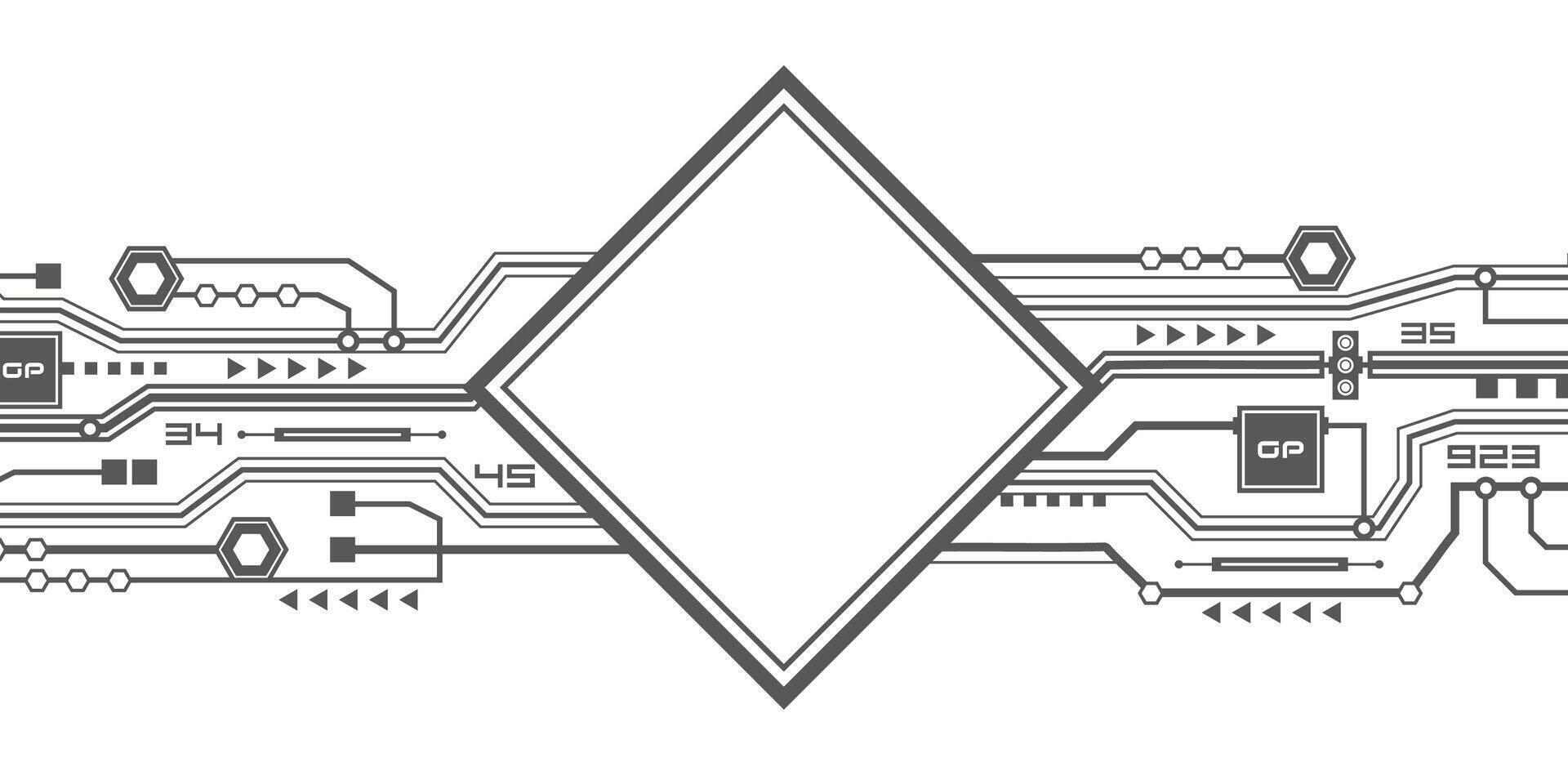 Technological background .Electronic chip. vector
