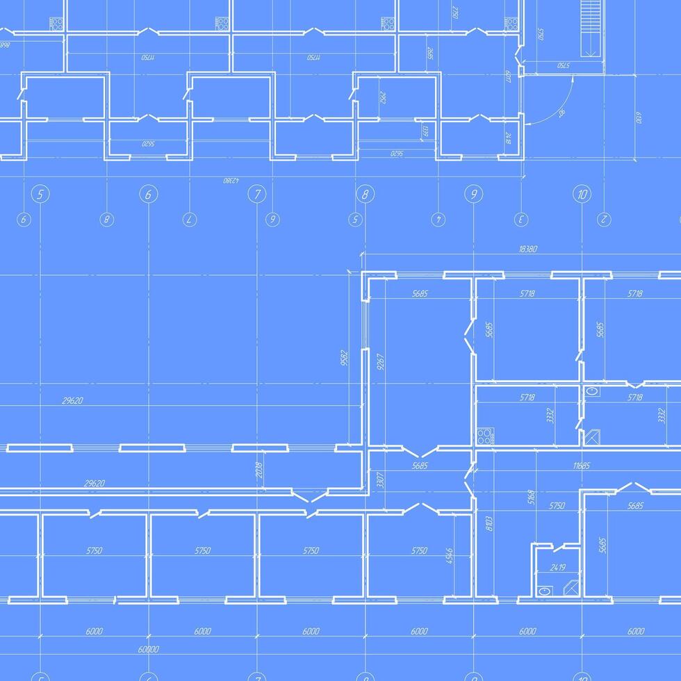Technical drawing background.House plan project . vector