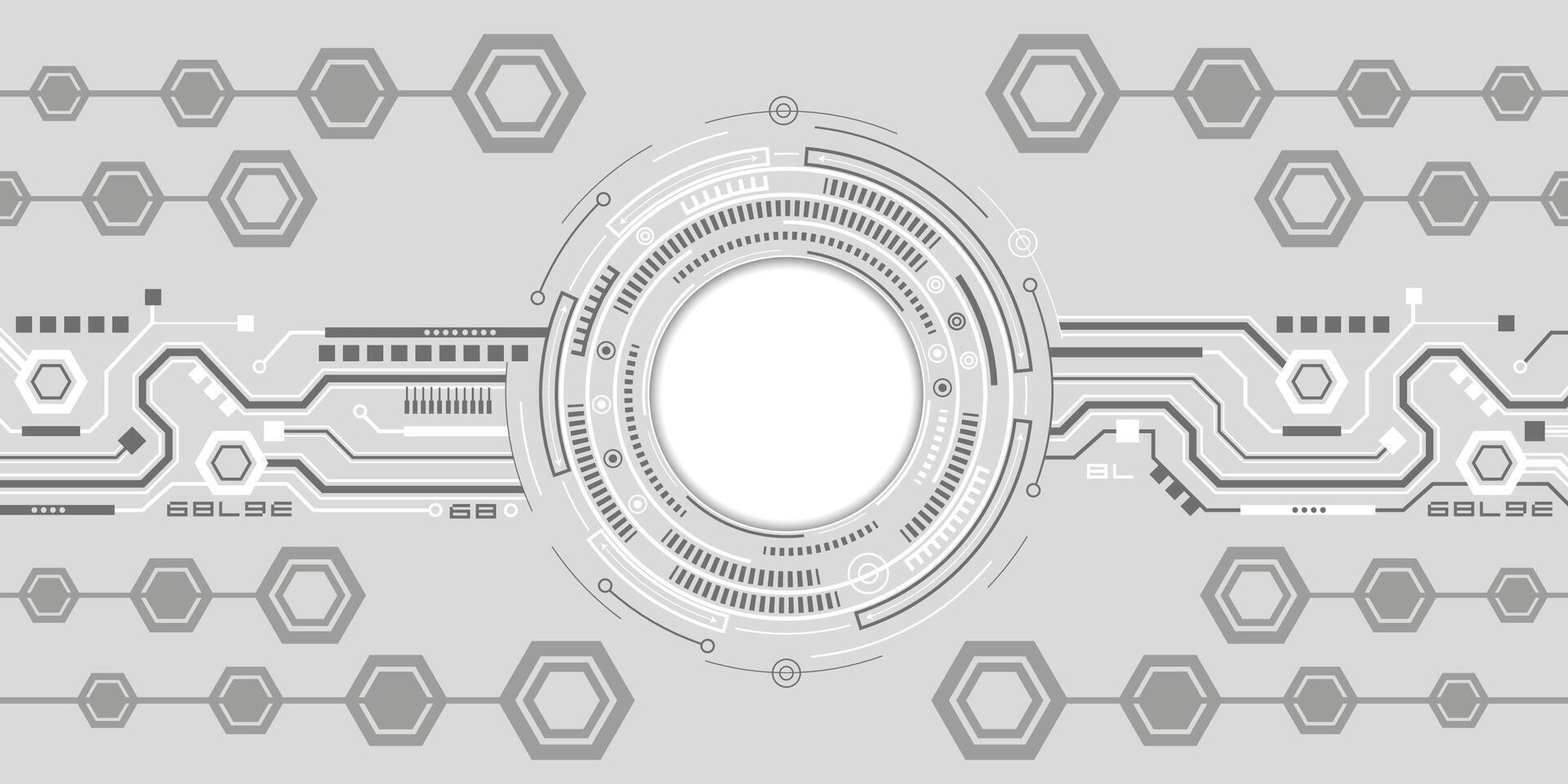 Technological banner background.Technical drawing of the future vector